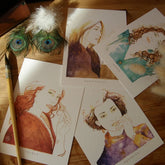 Carte postale illustrée I signes astrologiques